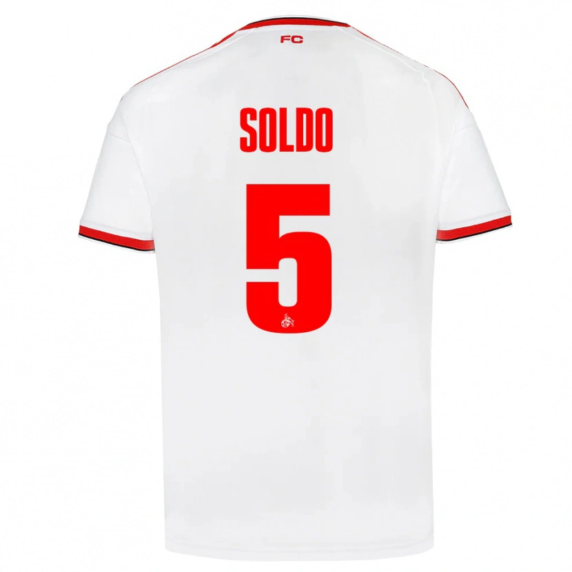 Danxen Męski Nikola Soldo #5 Biały Czerwony Czarny Domowa Koszulka 2026/27 Koszulki Klubowe