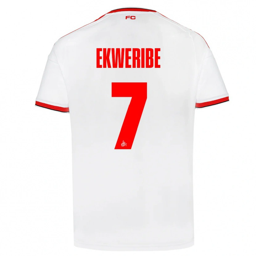 Danxen Męski Kevin Ekweribe #7 Biały Czerwony Czarny Domowa Koszulka 2026/27 Koszulki Klubowe