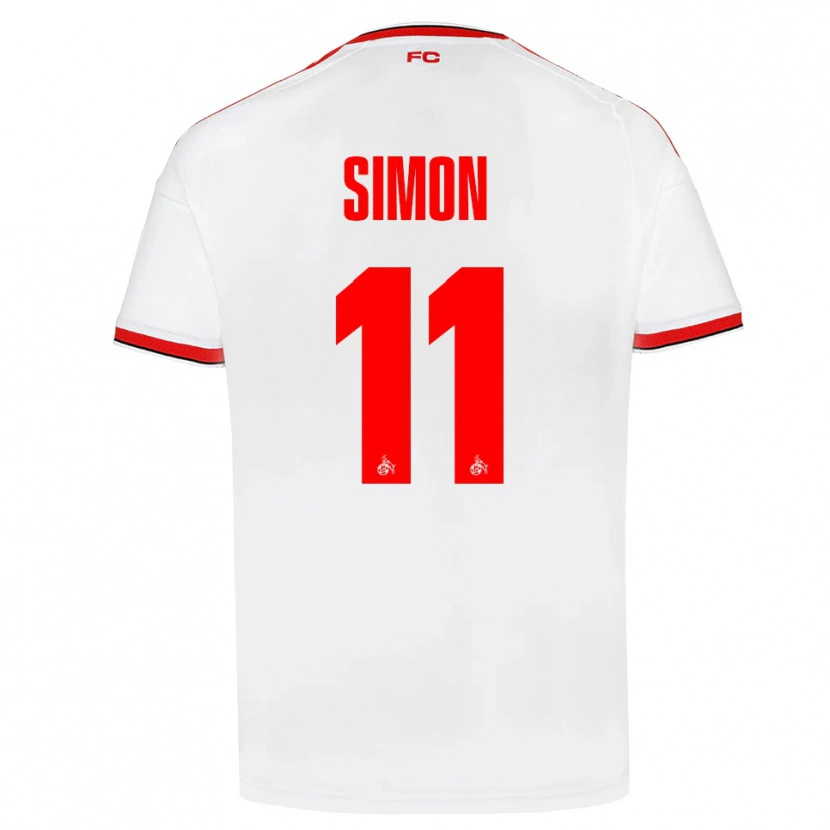 Danxen Męski Josias Simon #11 Biały Czerwony Czarny Domowa Koszulka 2026/27 Koszulki Klubowe
