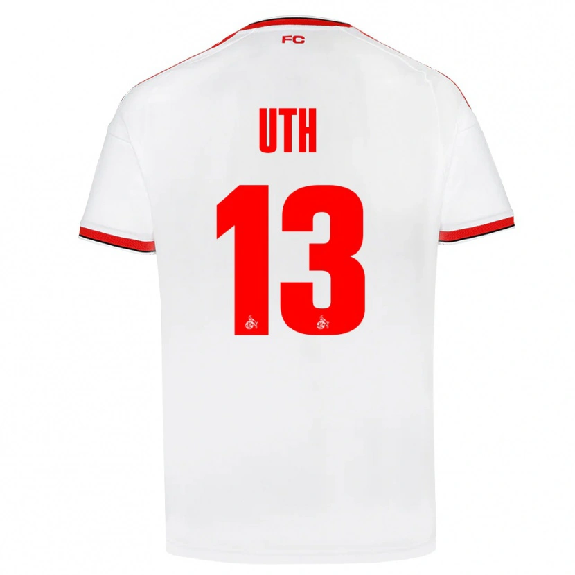 Danxen Męski Mark Uth #13 Biały Czerwony Czarny Domowa Koszulka 2026/27 Koszulki Klubowe