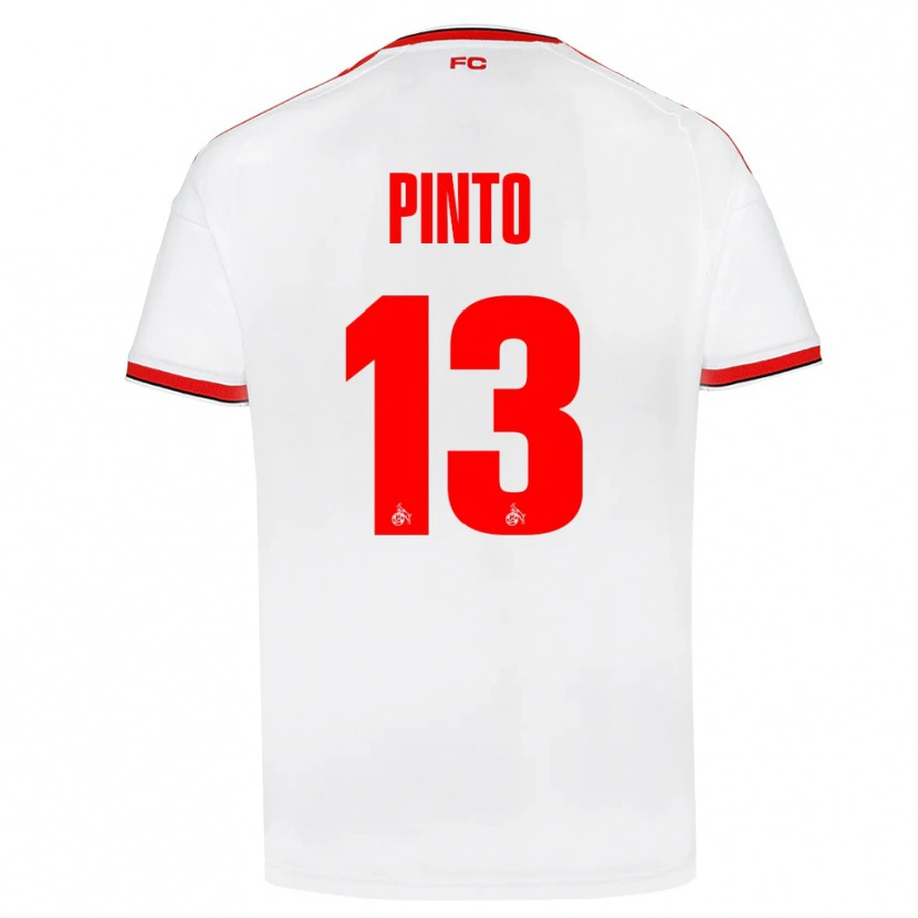 Danxen Męski João Pinto #13 Biały Czerwony Czarny Domowa Koszulka 2026/27 Koszulki Klubowe