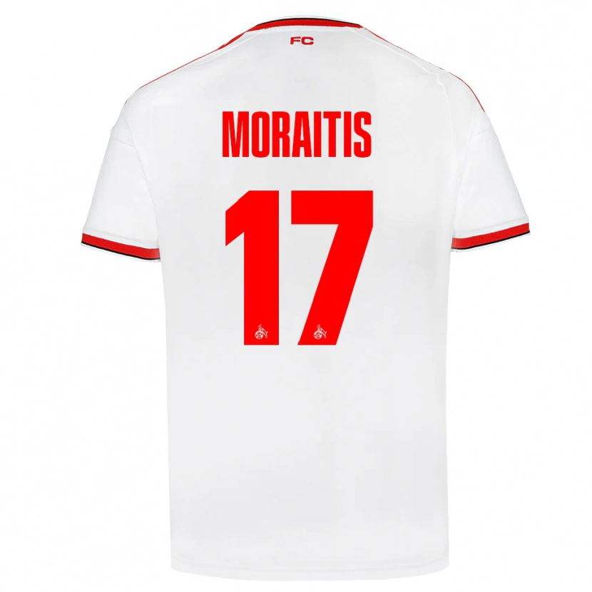 Danxen Męski Victor Moraitis #17 Biały Czerwony Czarny Domowa Koszulka 2026/27 Koszulki Klubowe