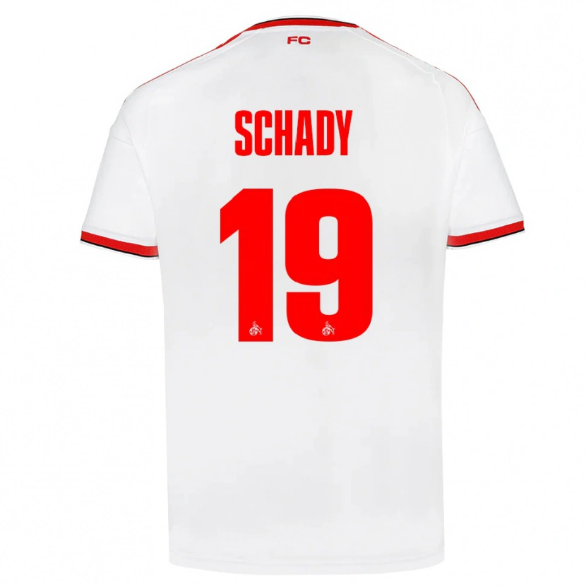 Danxen Męski Alexis Schady #19 Biały Czerwony Czarny Domowa Koszulka 2026/27 Koszulki Klubowe