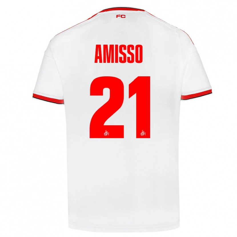 Danxen Męski Gabriel Amisso #21 Biały Czerwony Czarny Domowa Koszulka 2026/27 Koszulki Klubowe