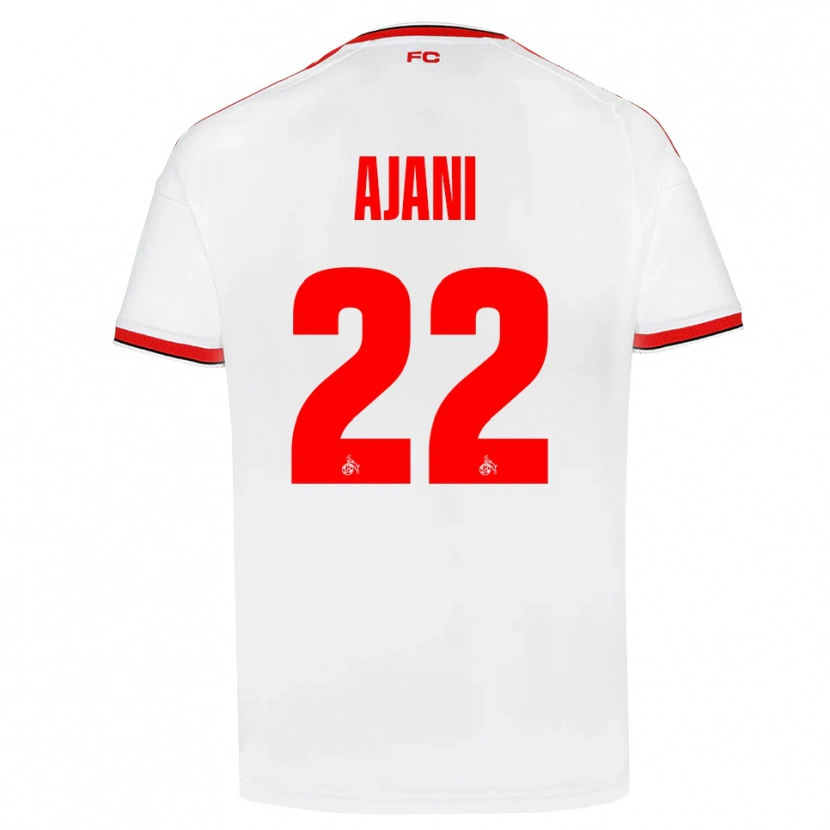 Danxen Męski Marvin Ajani #22 Biały Czerwony Czarny Domowa Koszulka 2026/27 Koszulki Klubowe