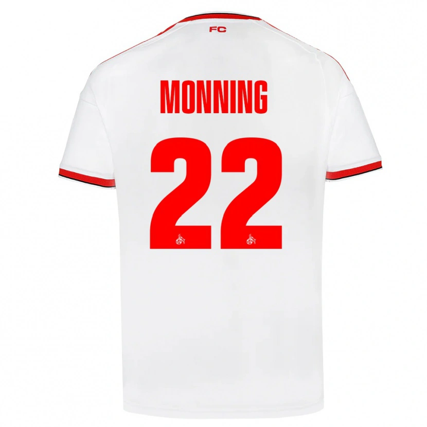 Danxen Męski Marlon Monning #22 Biały Czerwony Czarny Domowa Koszulka 2026/27 Koszulki Klubowe