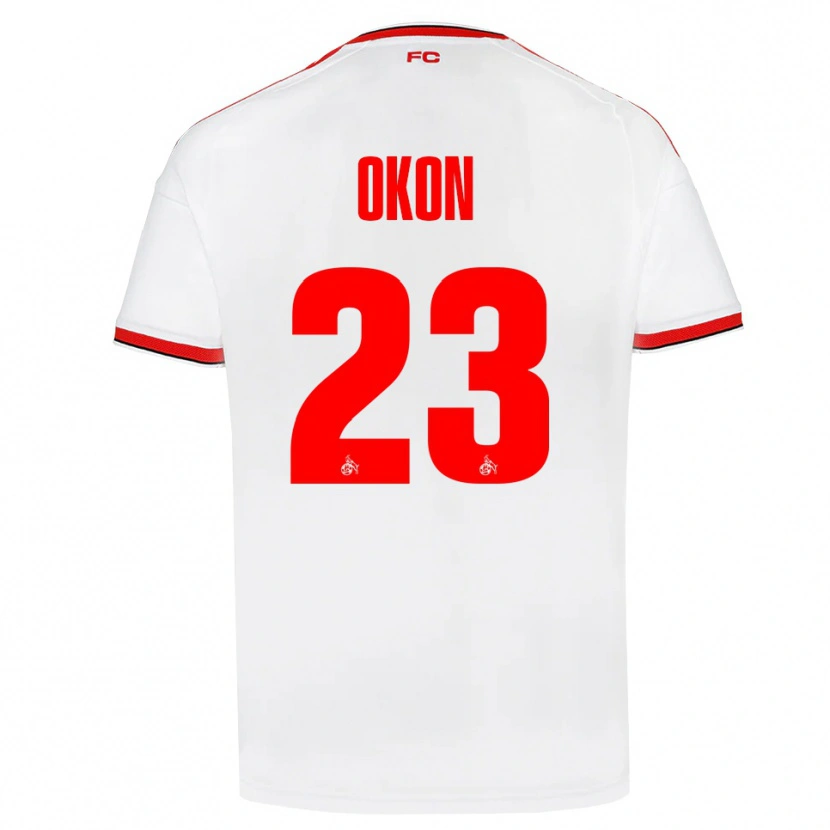 Danxen Męski Paul Okon-Engstler #23 Biały Czerwony Czarny Domowa Koszulka 2026/27 Koszulki Klubowe