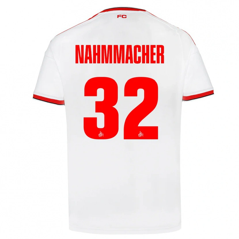 Danxen Męski Emil Nahmmacher #32 Biały Czerwony Czarny Domowa Koszulka 2026/27 Koszulki Klubowe