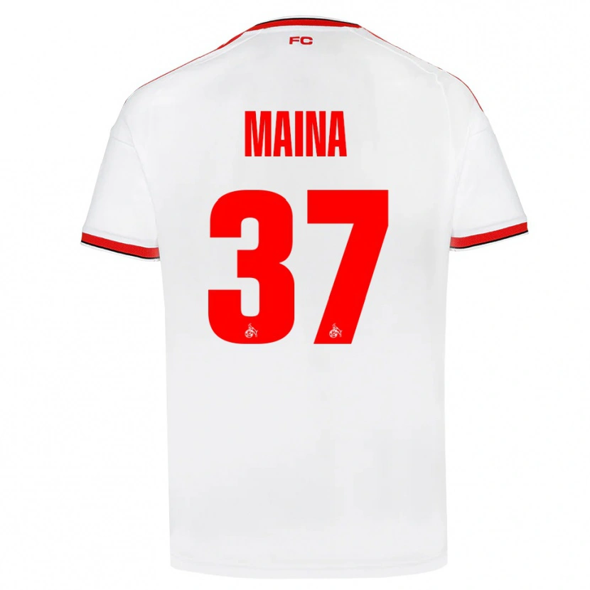Danxen Męski Linton Maina #37 Biały Czerwony Czarny Domowa Koszulka 2026/27 Koszulki Klubowe