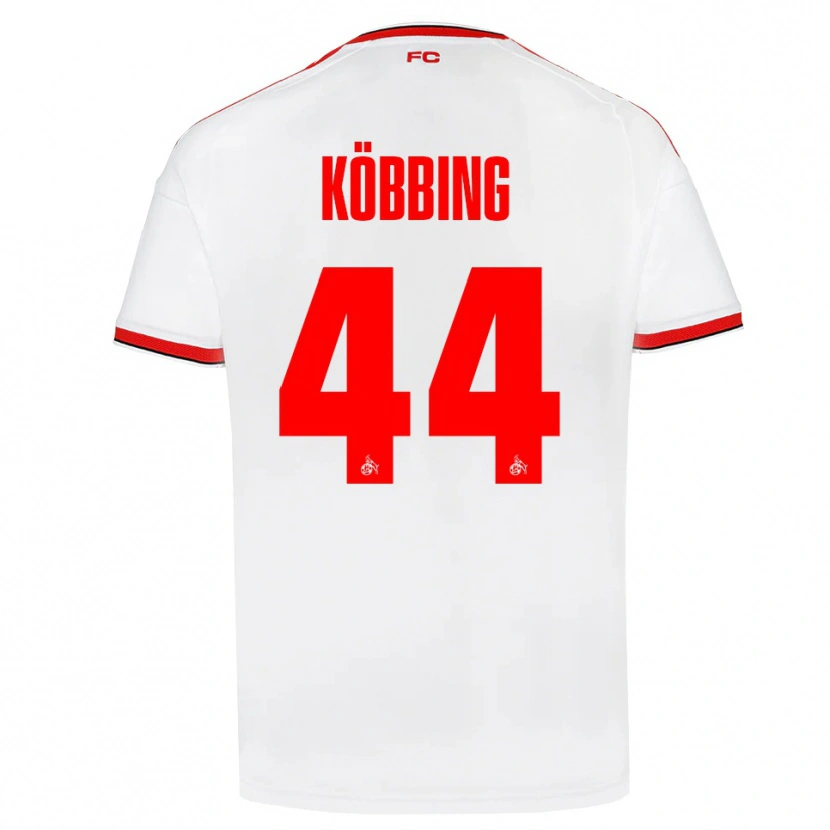 Danxen Męski Matthias Köbbing #44 Biały Czerwony Czarny Domowa Koszulka 2026/27 Koszulki Klubowe