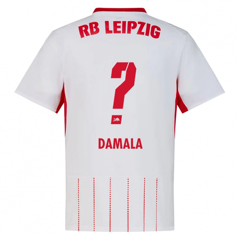 Danxen Męski Bilal Damala #0 Czerwony Biały Żółty Domowa Koszulka 2026/27 Koszulki Klubowe