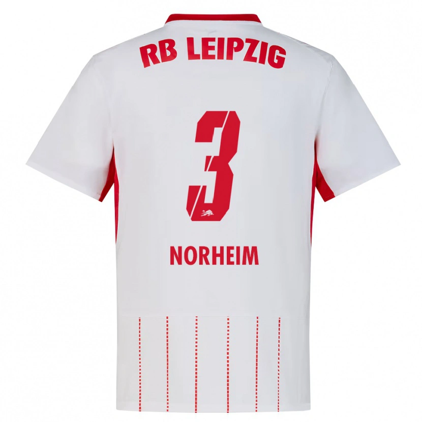 Danxen Męski Andrea Norheim #3 Czerwony Biały Żółty Domowa Koszulka 2026/27 Koszulki Klubowe
