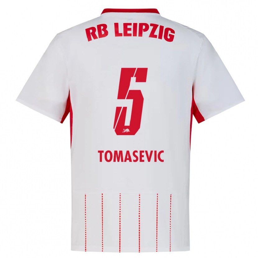 Danxen Męski Niko Tomasevic #5 Czerwony Biały Żółty Domowa Koszulka 2026/27 Koszulki Klubowe