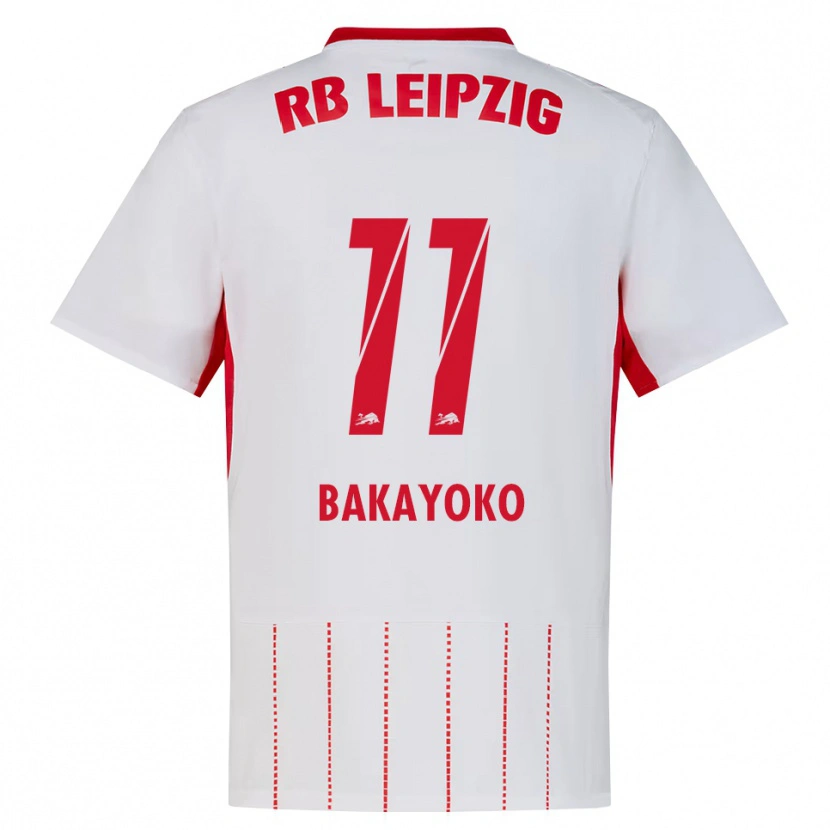 Danxen Męski Johan Bakayoko #11 Czerwony Biały Żółty Domowa Koszulka 2026/27 Koszulki Klubowe