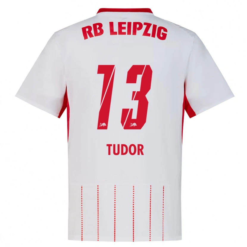 Danxen Męski Aaron Tudor #13 Czerwony Biały Żółty Domowa Koszulka 2026/27 Koszulki Klubowe