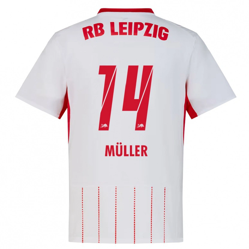 Danxen Męski Hannes Müller #14 Czerwony Biały Żółty Domowa Koszulka 2026/27 Koszulki Klubowe