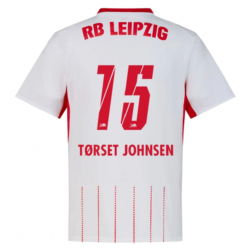 Danxen Męski Patrik Tørset Johnsen #15 Czerwony Biały Żółty Domowa Koszulka 2026/27 Koszulki Klubowe
