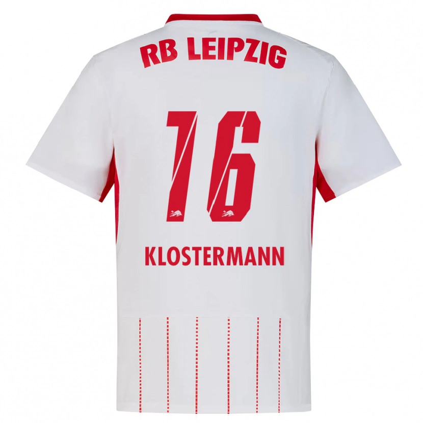 Danxen Męski Lukas Klostermann #16 Czerwony Biały Żółty Domowa Koszulka 2026/27 Koszulki Klubowe