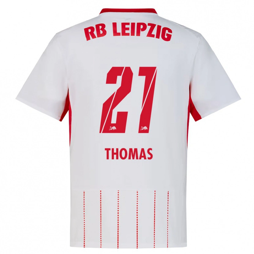 Danxen Męski Ayodele Thomas #21 Czerwony Biały Żółty Domowa Koszulka 2026/27 Koszulki Klubowe