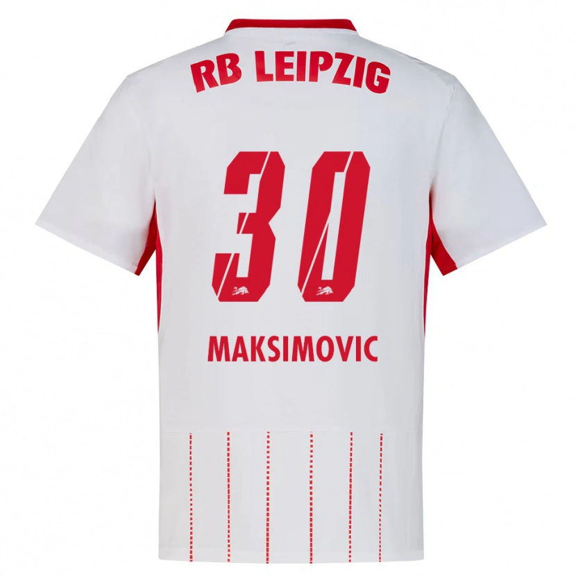 Danxen Męski Andrija Maksimovic #30 Czerwony Biały Żółty Domowa Koszulka 2026/27 Koszulki Klubowe