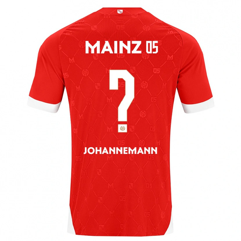 Danxen Męski Simon Johannemann #0 Czerwony Biały Domowa Koszulka 2026/27 Koszulki Klubowe
