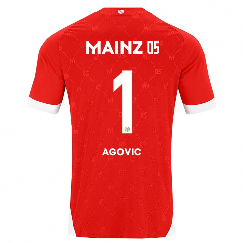 Danxen Męski Daris Agovic #1 Czerwony Biały Domowa Koszulka 2026/27 Koszulki Klubowe