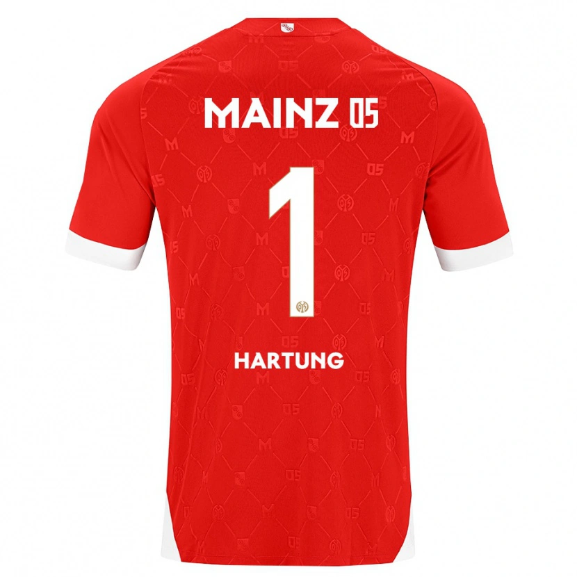 Danxen Męski Nick Hartung #1 Czerwony Biały Domowa Koszulka 2026/27 Koszulki Klubowe