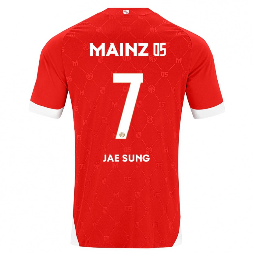 Danxen Męski Jae-Sung Lee #7 Czerwony Biały Domowa Koszulka 2026/27 Koszulki Klubowe