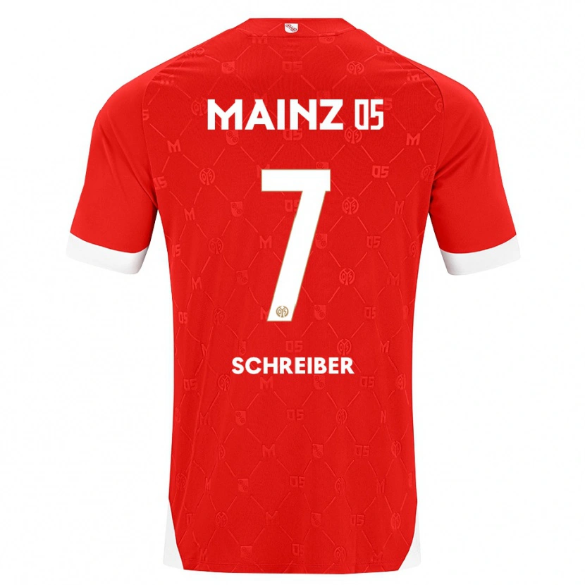 Danxen Męski Max Schreiber #7 Czerwony Biały Domowa Koszulka 2026/27 Koszulki Klubowe