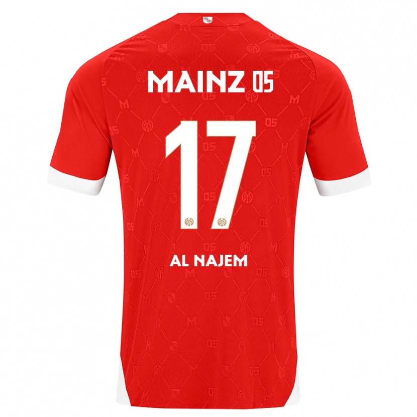 Danxen Męski Salma Al Najem #17 Czerwony Biały Domowa Koszulka 2026/27 Koszulki Klubowe