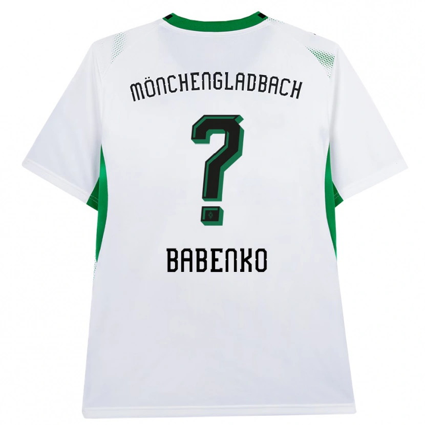 Danxen Męski Artur Babenko #0 Biały Czarny Zielony Domowa Koszulka 2026/27 Koszulki Klubowe