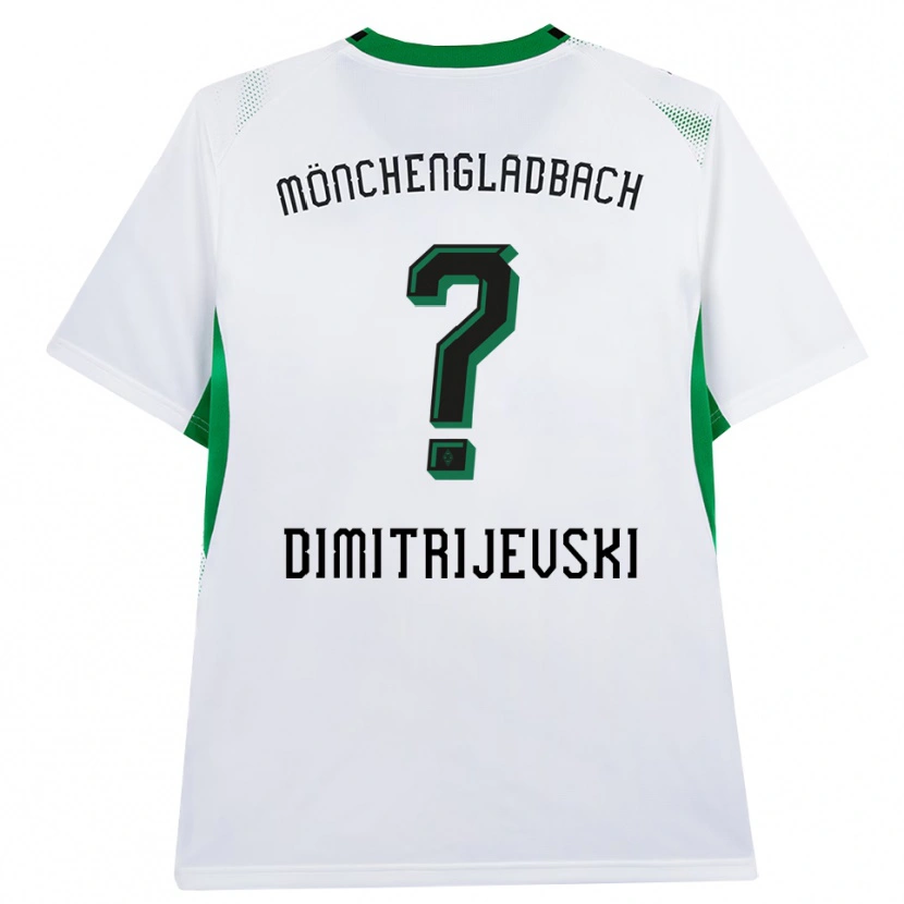 Danxen Męski Maximilian Dimitrijevski #0 Biały Czarny Zielony Domowa Koszulka 2026/27 Koszulki Klubowe