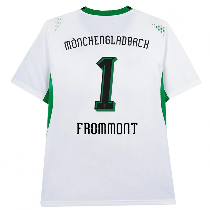 Danxen Męski Romina Frommont #1 Biały Czarny Zielony Domowa Koszulka 2026/27 Koszulki Klubowe