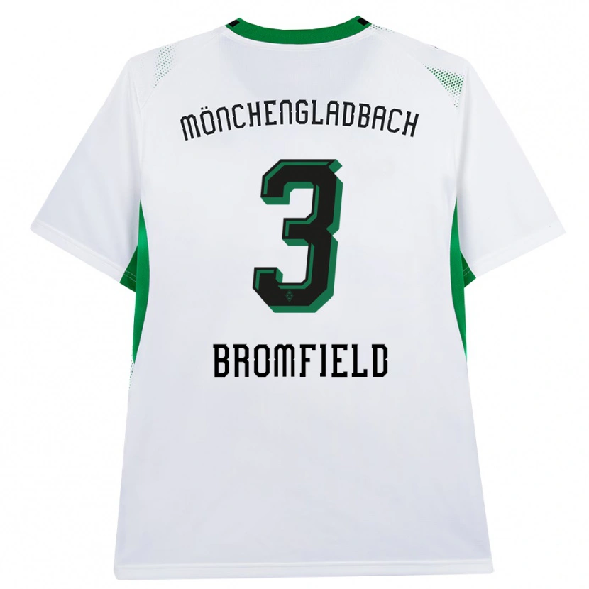 Danxen Męski Rio Bromfield #3 Biały Czarny Zielony Domowa Koszulka 2026/27 Koszulki Klubowe