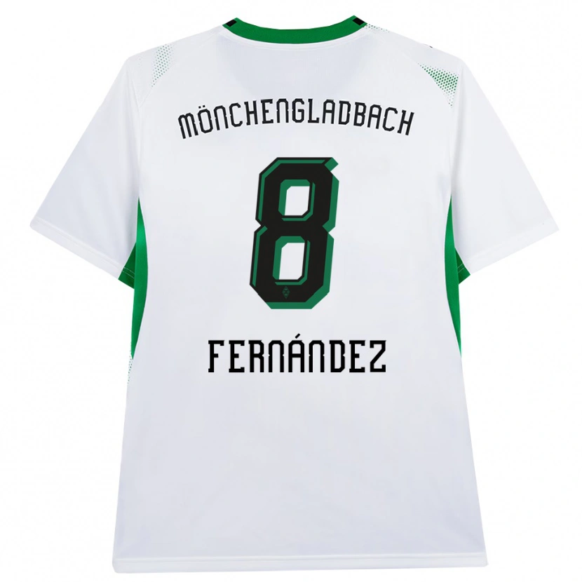 Danxen Męski Oriol Fernandez Berenguer #8 Biały Czarny Zielony Domowa Koszulka 2026/27 Koszulki Klubowe