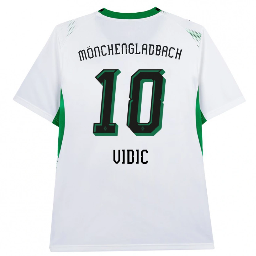 Danxen Męski Nico Vidic #10 Biały Czarny Zielony Domowa Koszulka 2026/27 Koszulki Klubowe