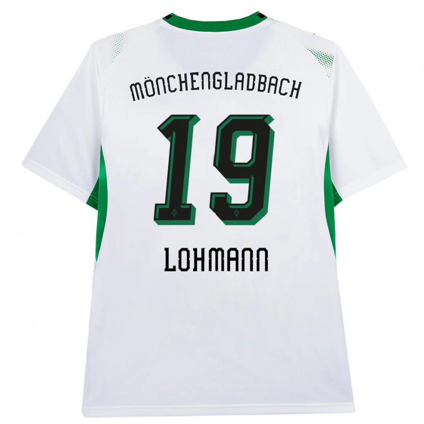 Danxen Męski Mona Lohmann #19 Biały Czarny Zielony Domowa Koszulka 2026/27 Koszulki Klubowe