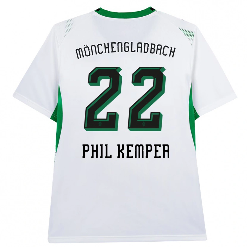 Danxen Męski Phil Kemper #22 Biały Czarny Zielony Domowa Koszulka 2026/27 Koszulki Klubowe