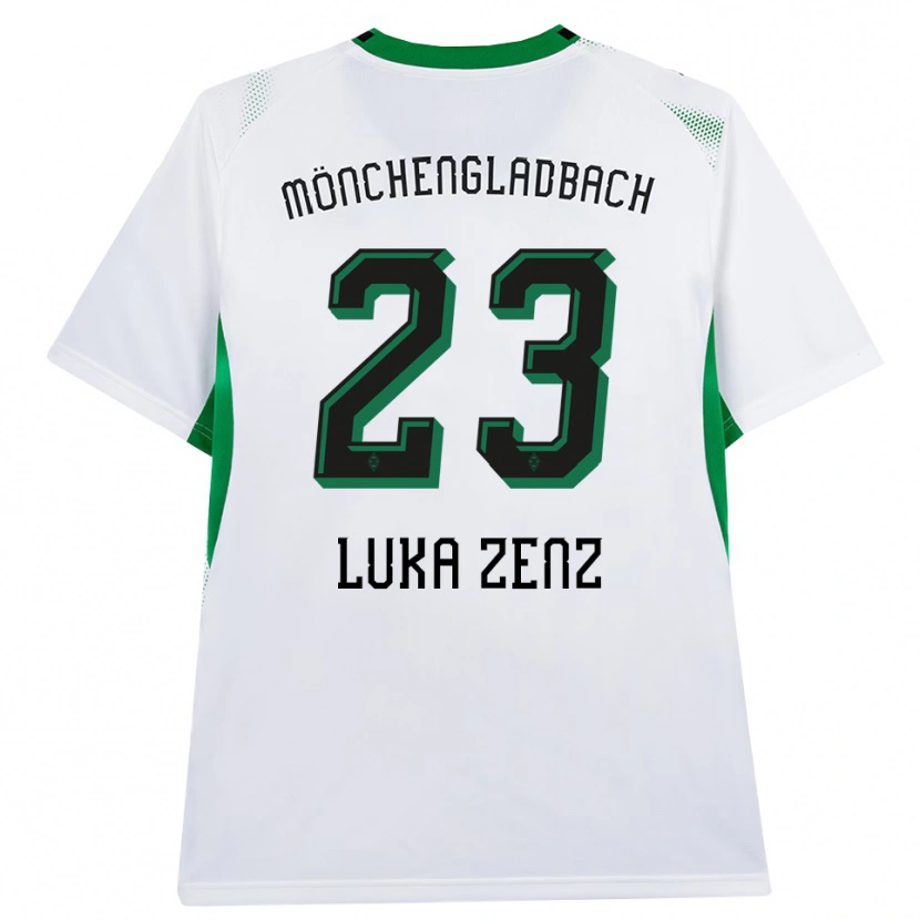 Danxen Męski Paul Luka Zenz #23 Biały Czarny Zielony Domowa Koszulka 2026/27 Koszulki Klubowe