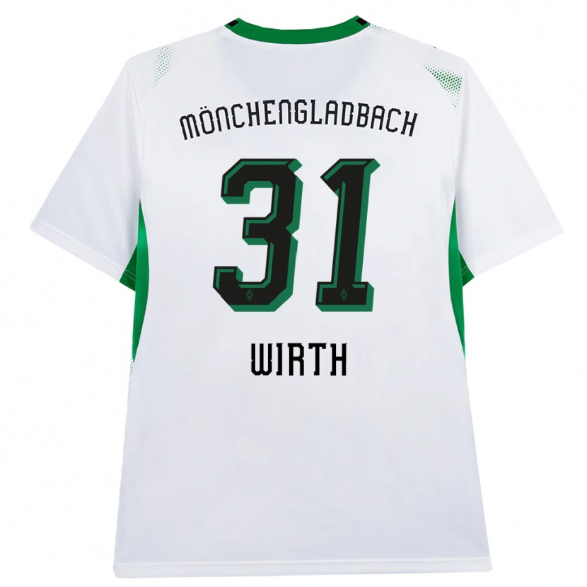 Danxen Męski Linus Wirth #31 Biały Czarny Zielony Domowa Koszulka 2026/27 Koszulki Klubowe