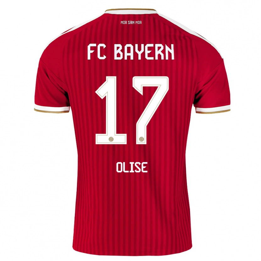 Danxen Męski Michael Olise #17 Czerwony Biały Niebieski Domowa Koszulka 2026/27 Koszulki Klubowe