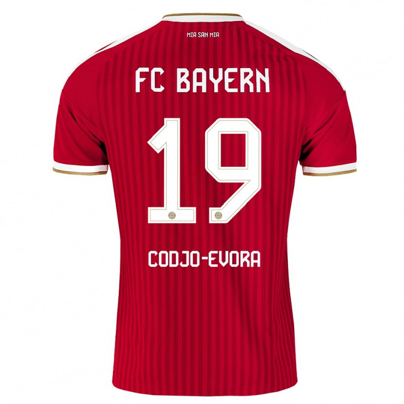 Danxen Męski Noah Codjo-Evora #19 Czerwony Biały Niebieski Domowa Koszulka 2026/27 Koszulki Klubowe