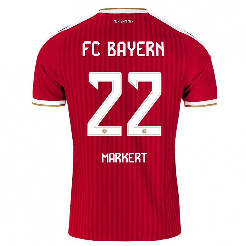 Danxen Męski Leon Markert #22 Czerwony Biały Niebieski Domowa Koszulka 2026/27 Koszulki Klubowe