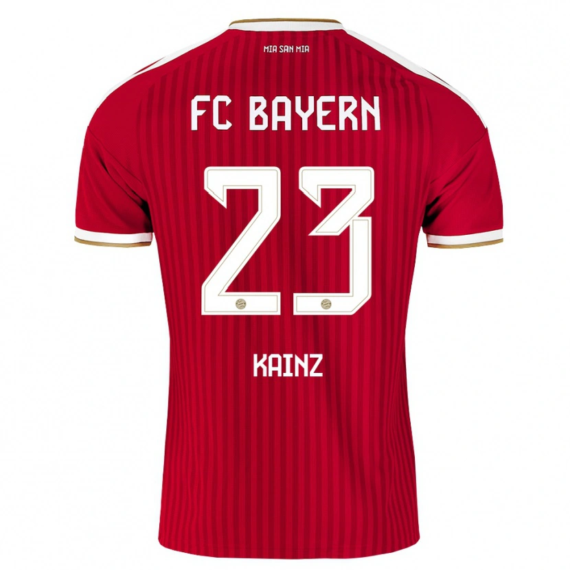 Danxen Męski Manuel Kainz #23 Czerwony Biały Niebieski Domowa Koszulka 2026/27 Koszulki Klubowe