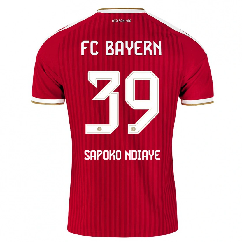 Danxen Męski Bara Sapoko Ndiaye #39 Czerwony Biały Niebieski Domowa Koszulka 2026/27 Koszulki Klubowe