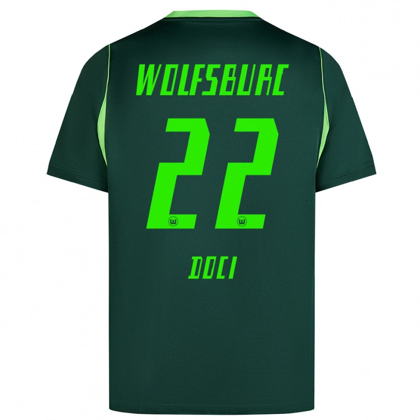 Danxen Męski Adrian Doci #22 Ciemnozielony Biały Domowa Koszulka 2026/27 Koszulki Klubowe