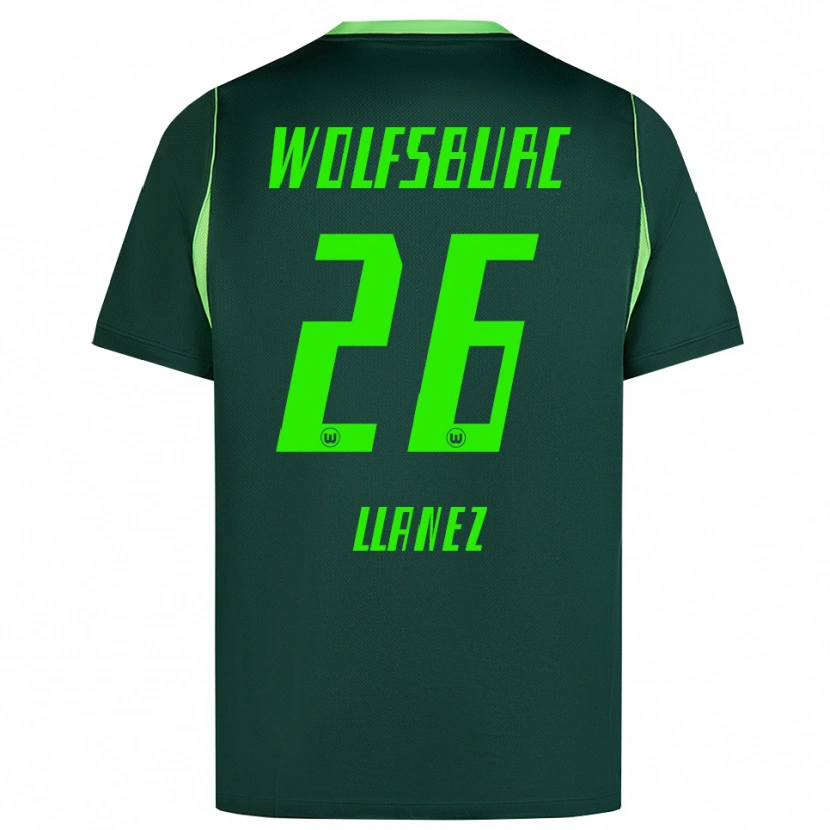 Danxen Męski Ulysses Llanez #26 Ciemnozielony Biały Domowa Koszulka 2026/27 Koszulki Klubowe