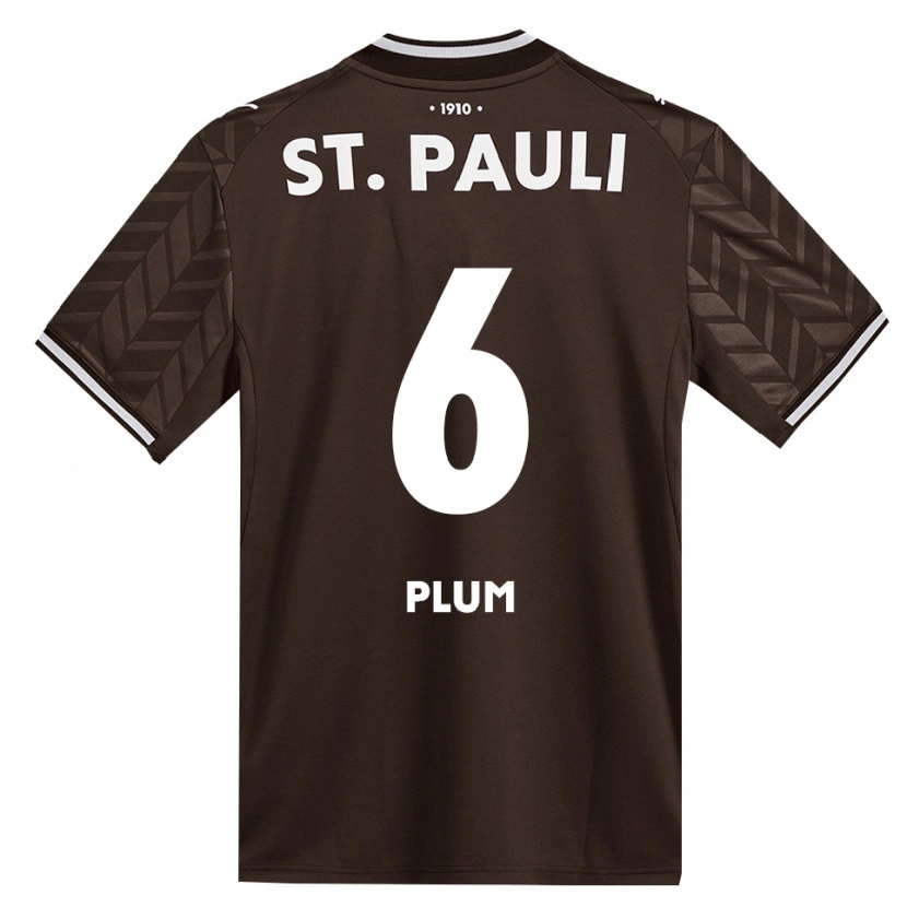 Danxen Męski Sebastian Plum #6 Kawa Biała Domowa Koszulka 2026/27 Koszulki Klubowe