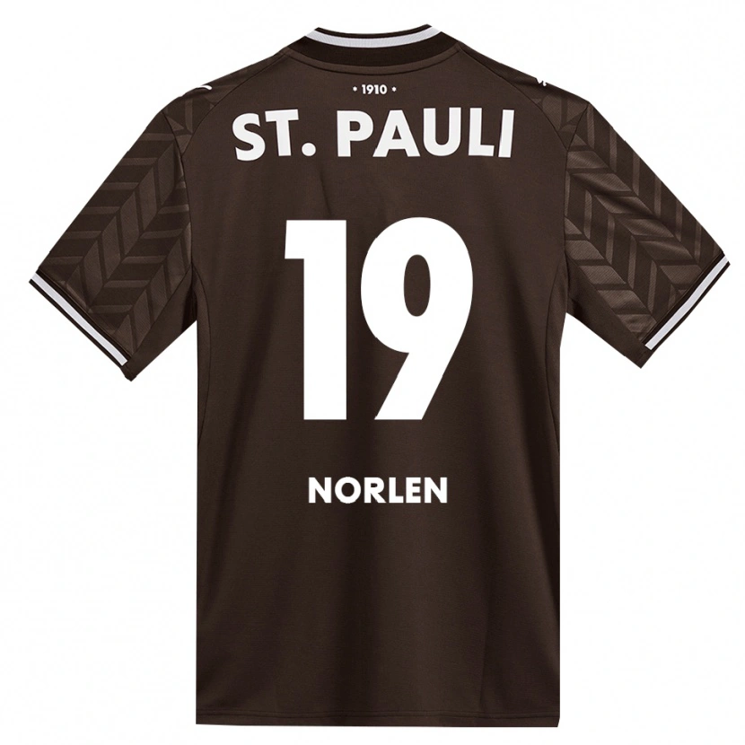 Danxen Męski Alwin Norlen #19 Kawa Biała Domowa Koszulka 2026/27 Koszulki Klubowe