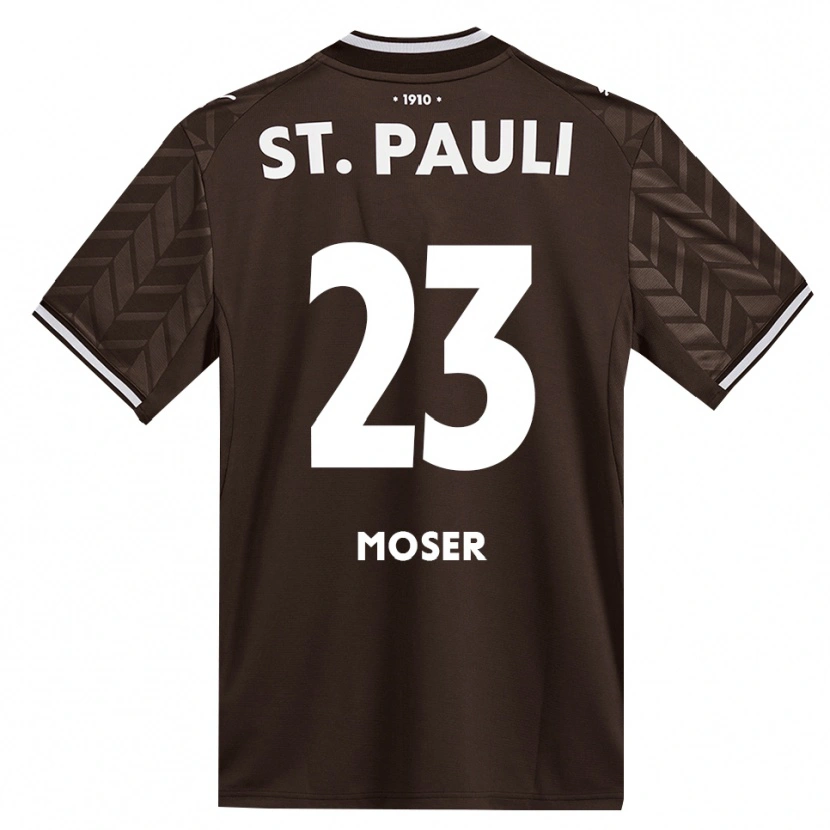 Danxen Męski Ammon Moser #23 Kawa Biała Domowa Koszulka 2026/27 Koszulki Klubowe